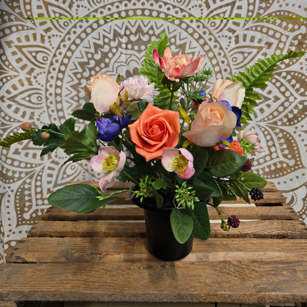 Mixed Grave Pot Arrangement
