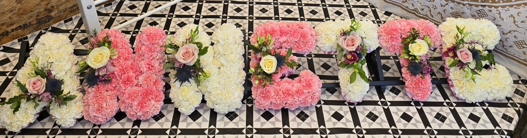carnation based letter